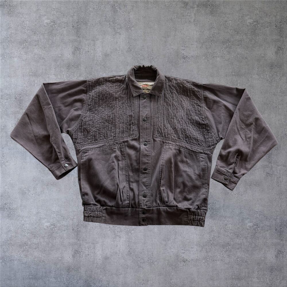 Vintage 90s Rescue Bomber Jacket Mens Medium M Brown Cotton Aviator WW2 Planes